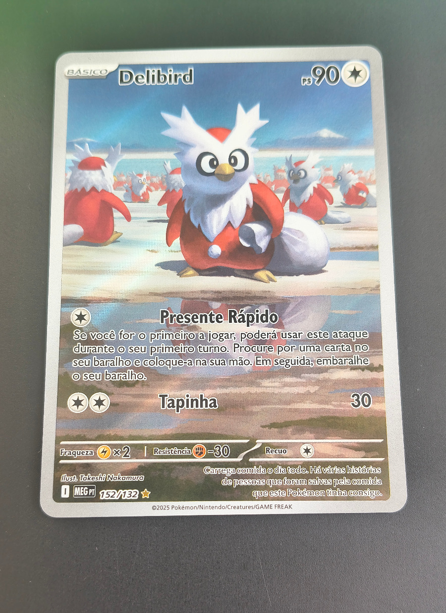 Delibird (Megaevolução #152) frente