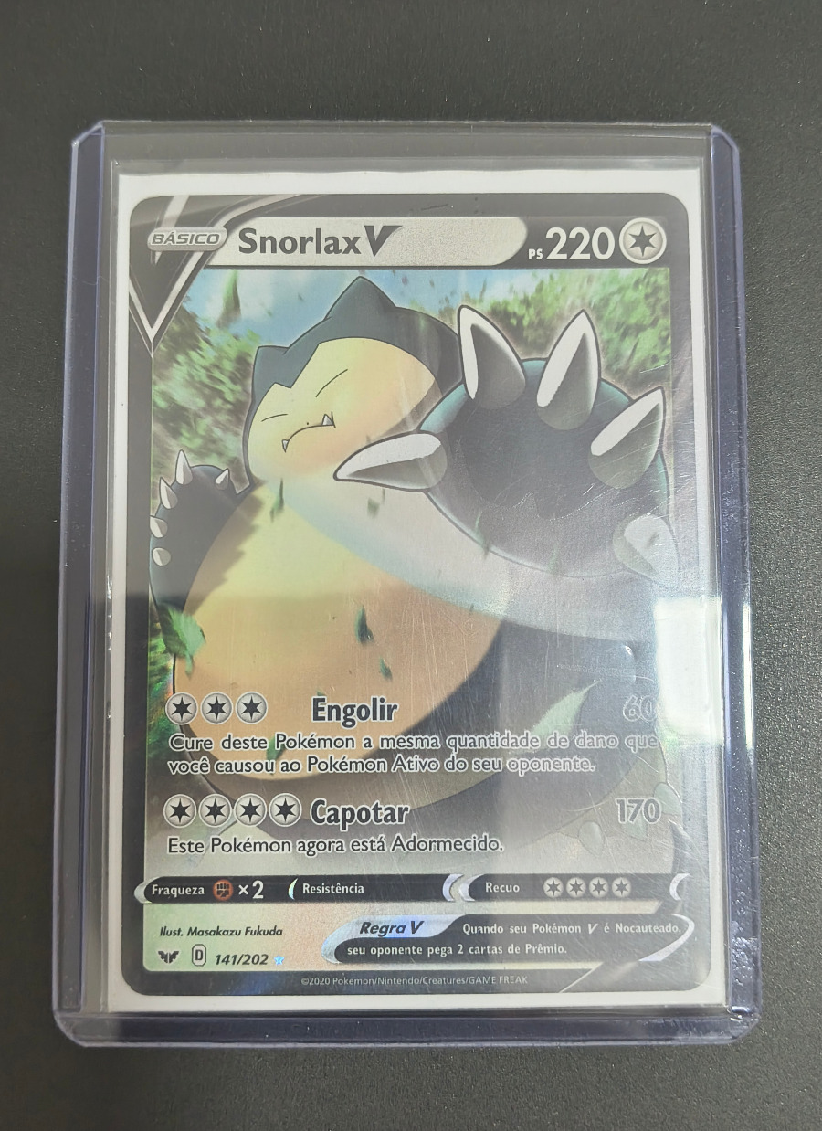 Snorlax V (Espada e Escudo #141) frente