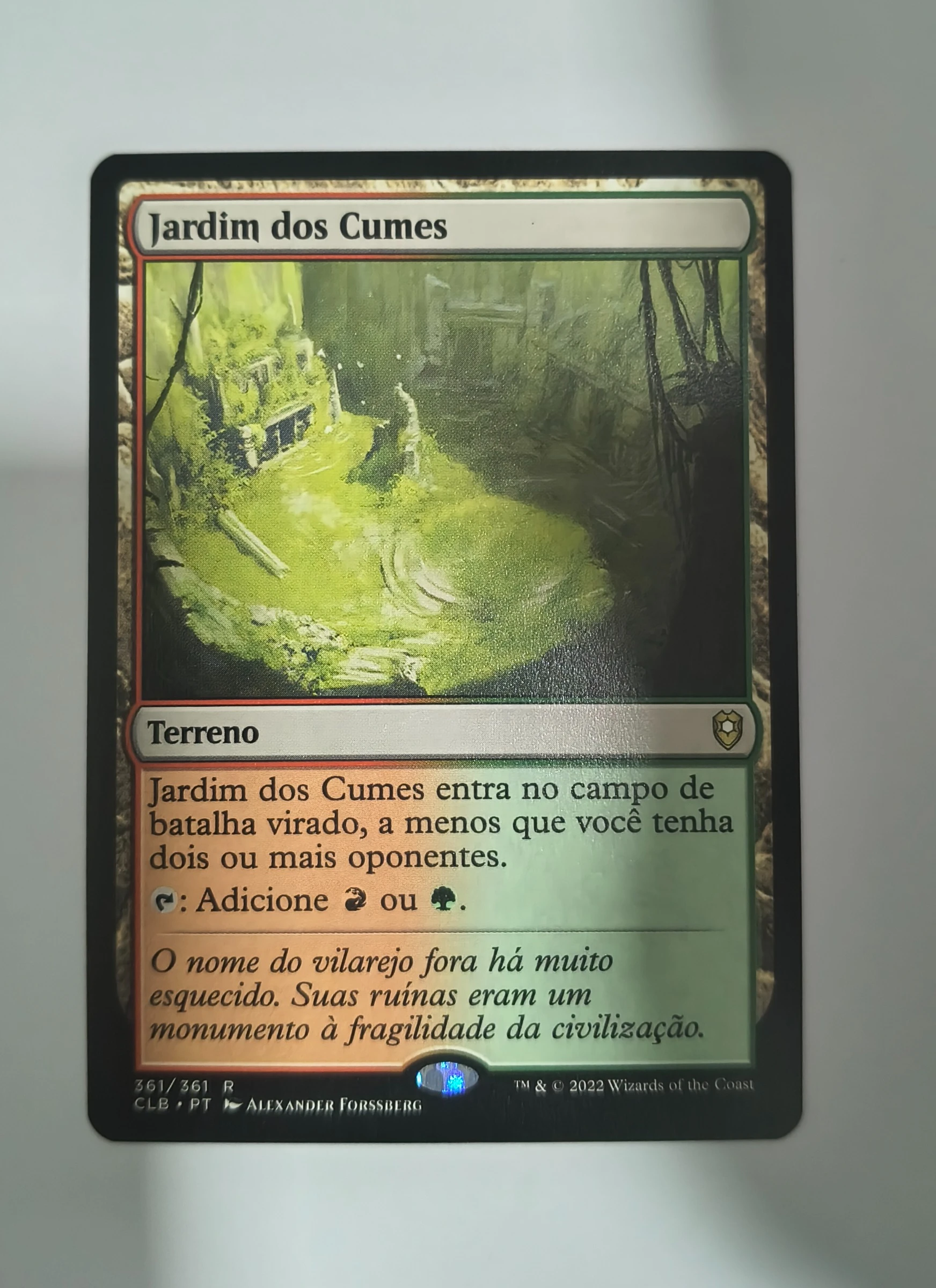 Jardim dos Cumes (Commander Legends: Battle for Baldur's Gate #361) frente