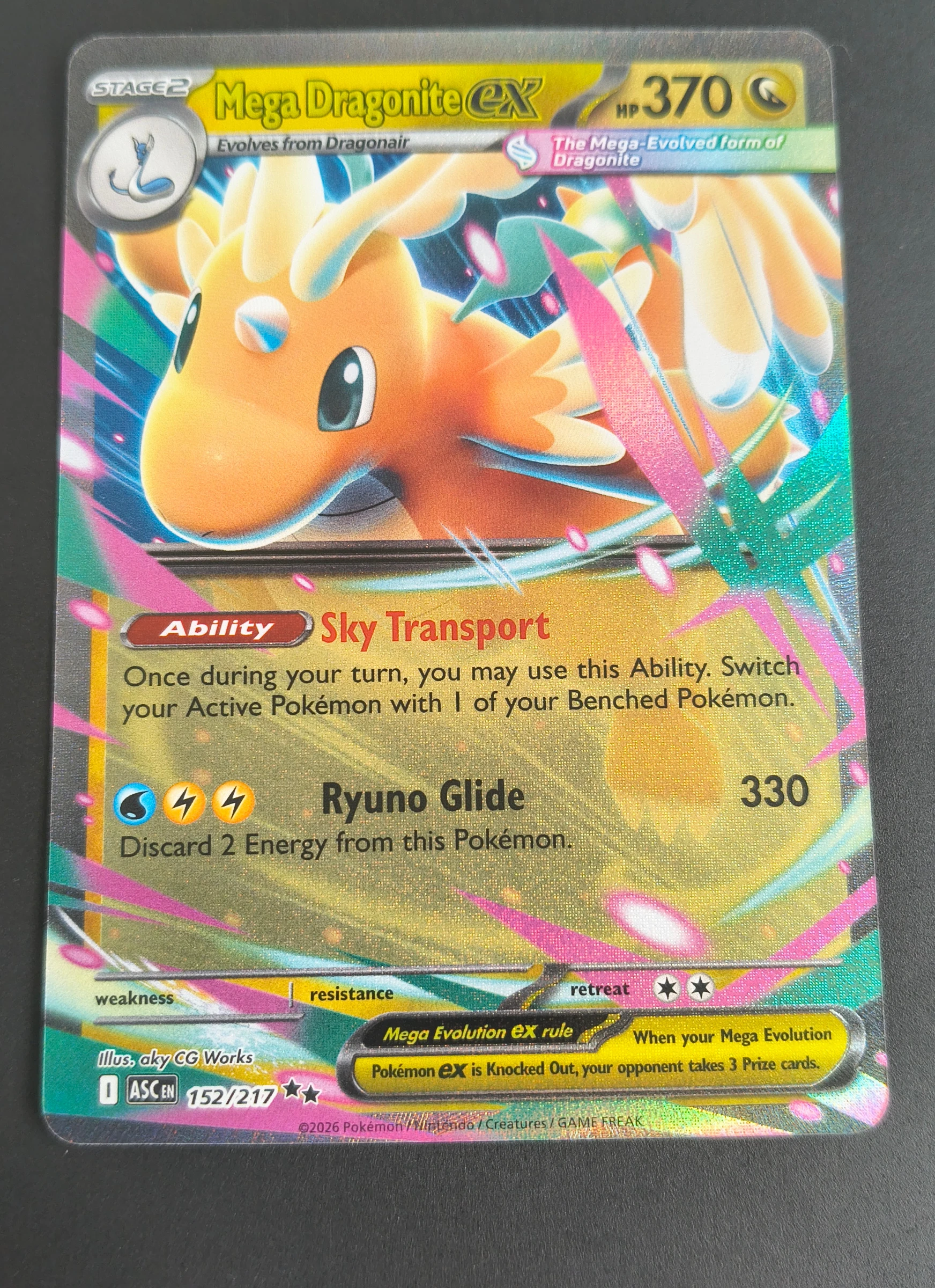Mega Dragonite ex (Ascended Heroes #152) frente