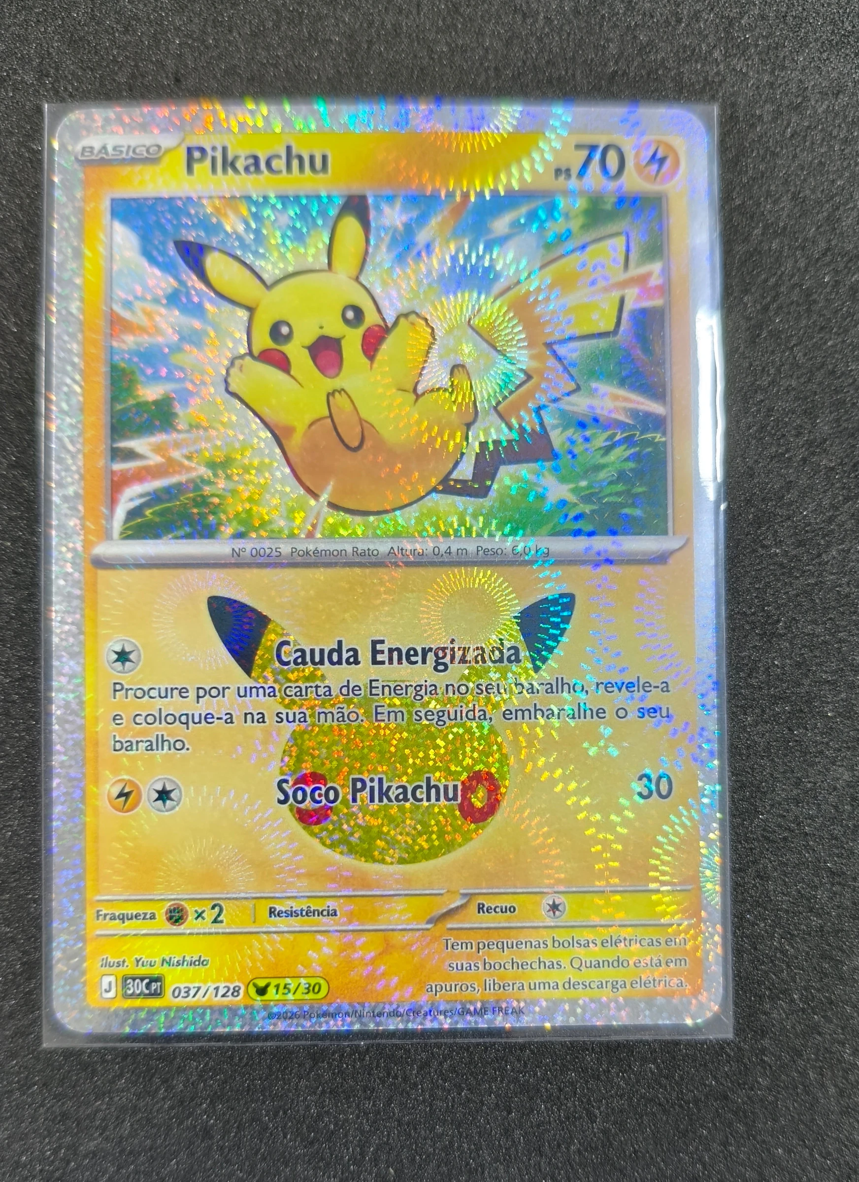 Pikachu (Celebração de 30 Anos #037) frente