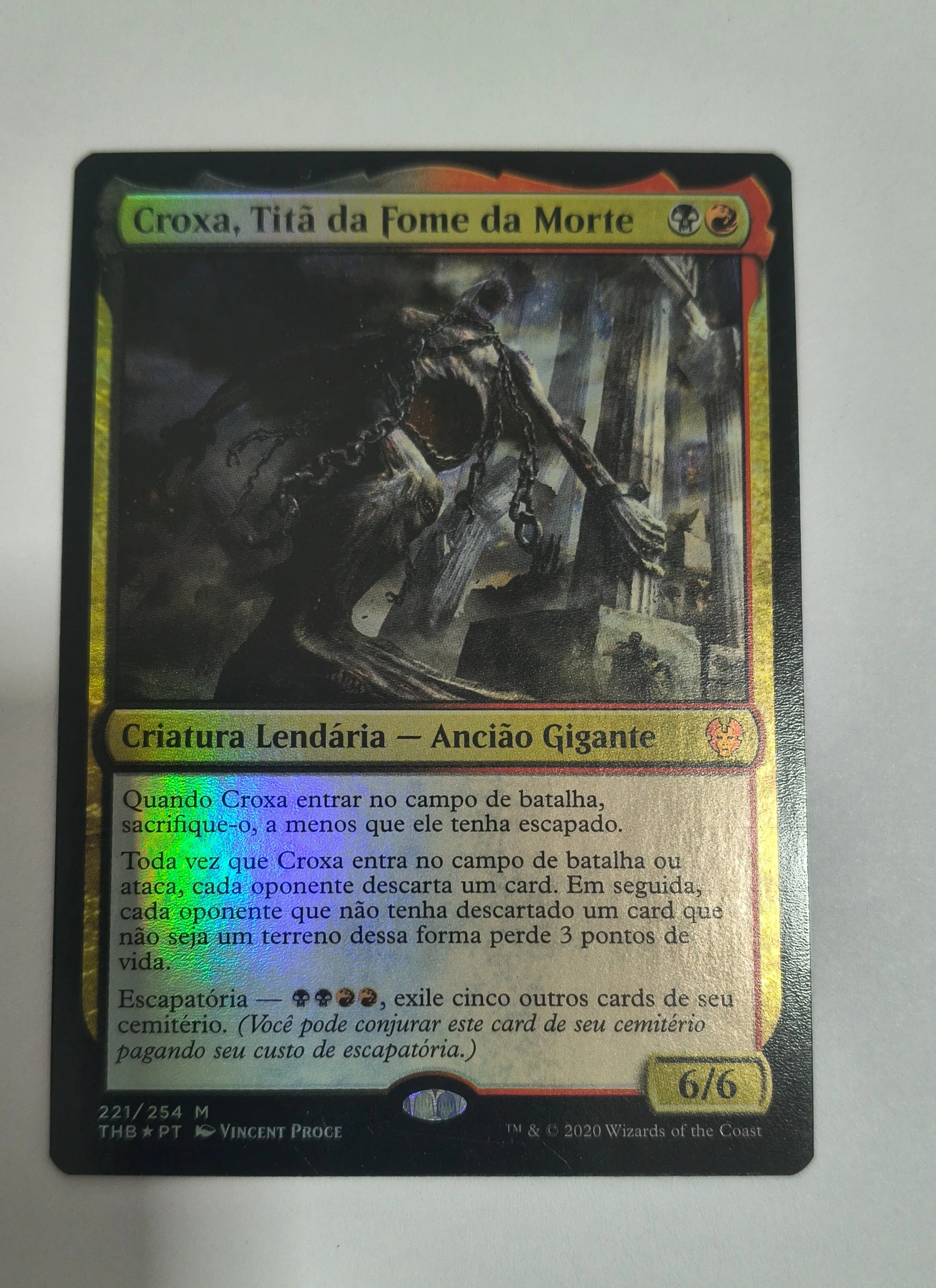Croxa, Titã da Fome da Morte (Theros Beyond Death #221) frente