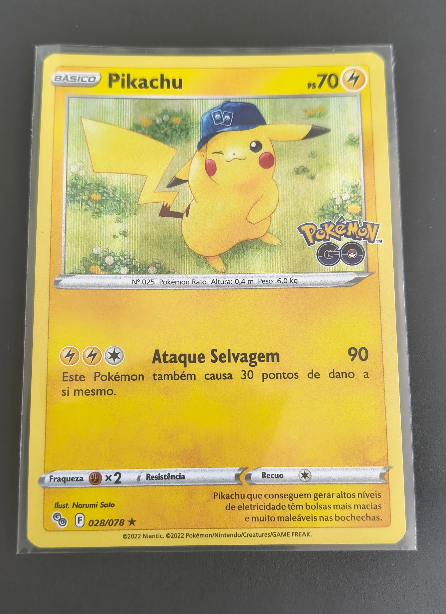 Pikachu (Pokémon GO #028) frente