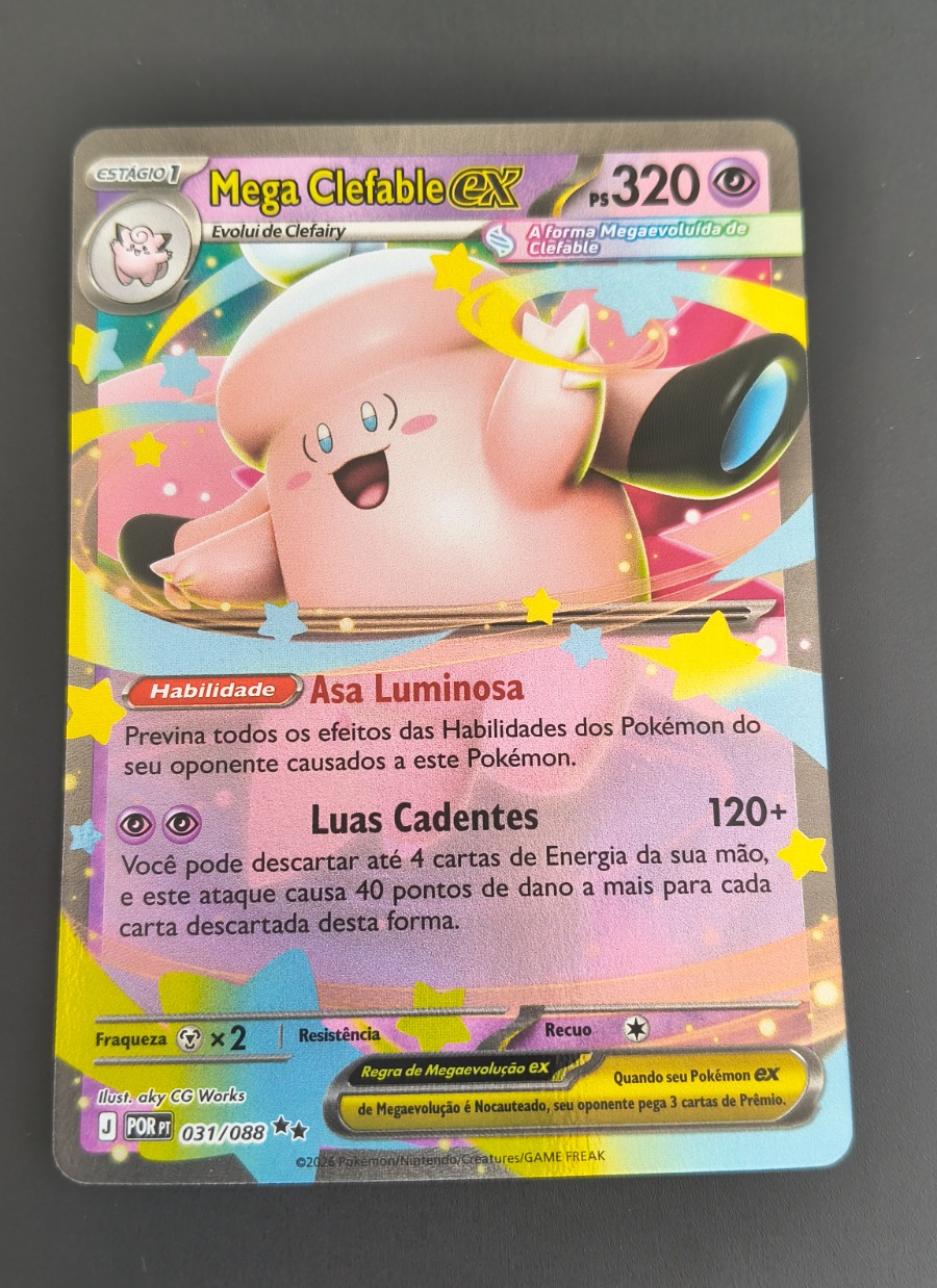 Mega Clefable ex (Equilíbrio Perfeito #031) frente