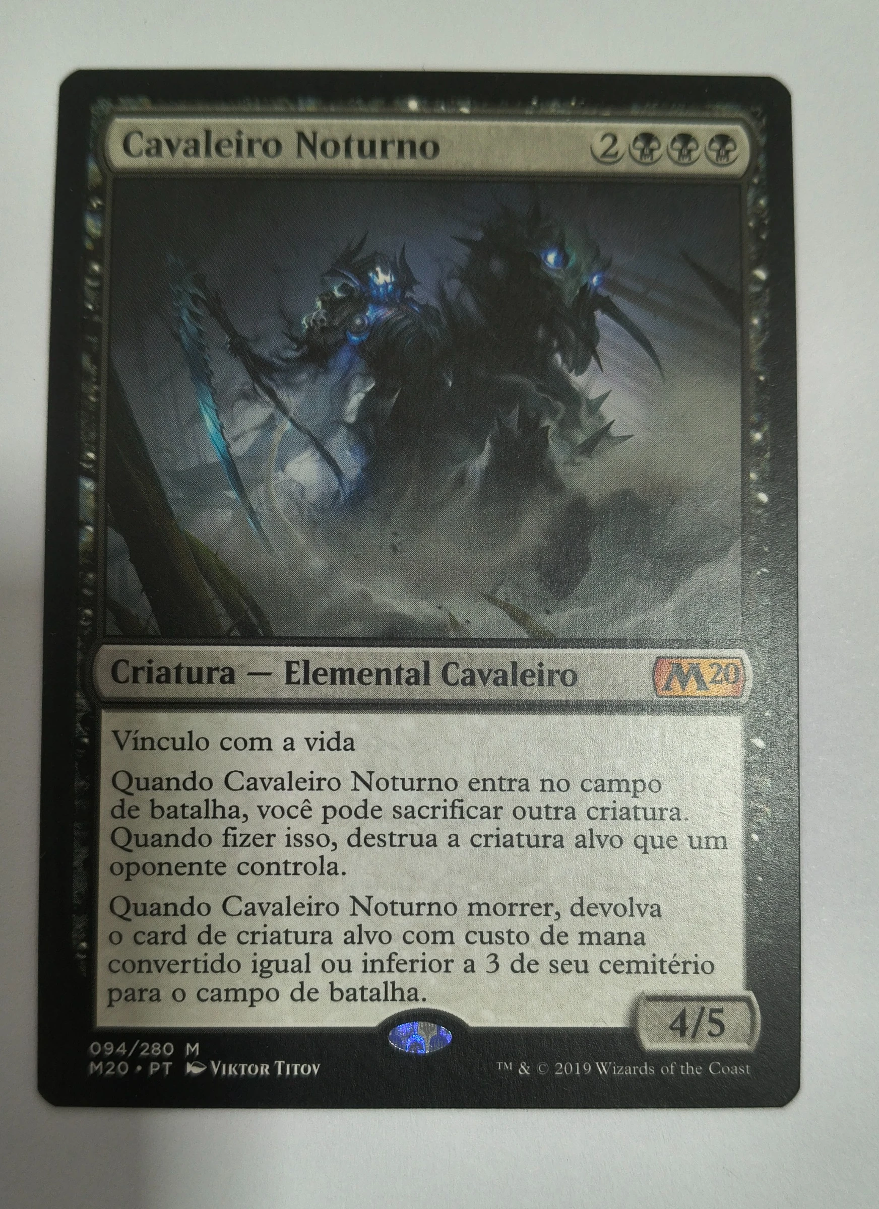 Cavaleiro Noturno (Core Set 2020 #94) frente