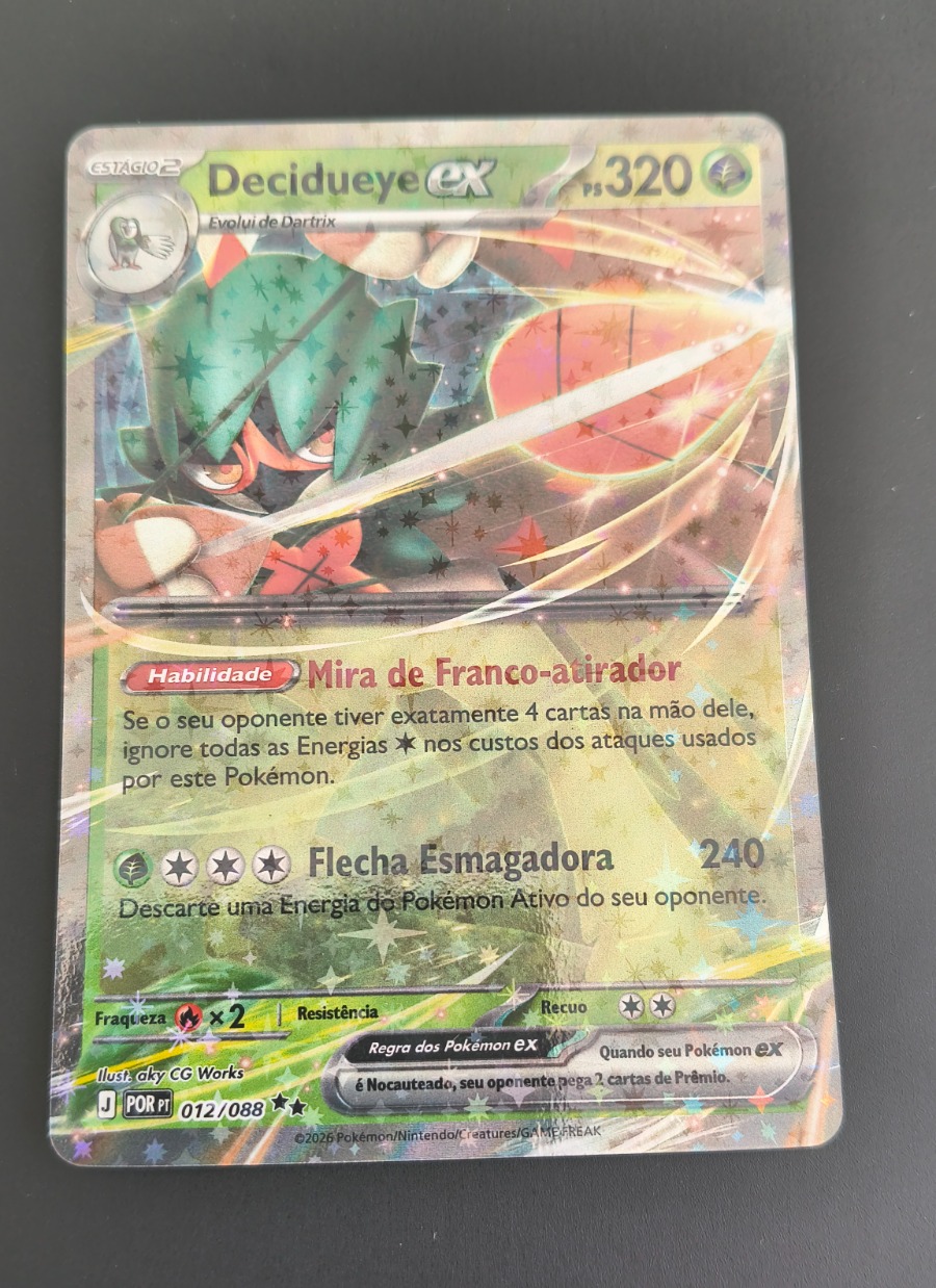 Decidueye ex (Equilíbrio Perfeito #012) frente