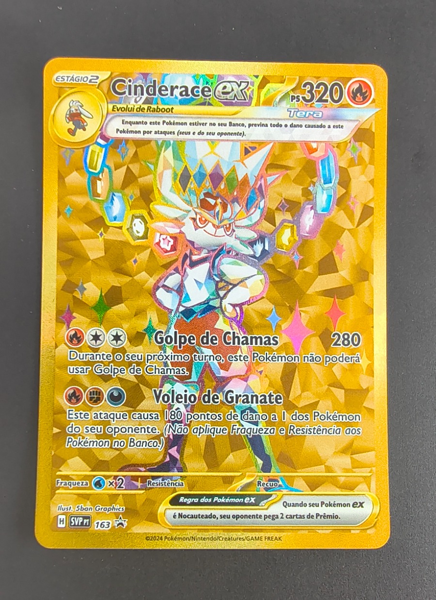 Cinderace ex (SVP Black Star Promos #163)