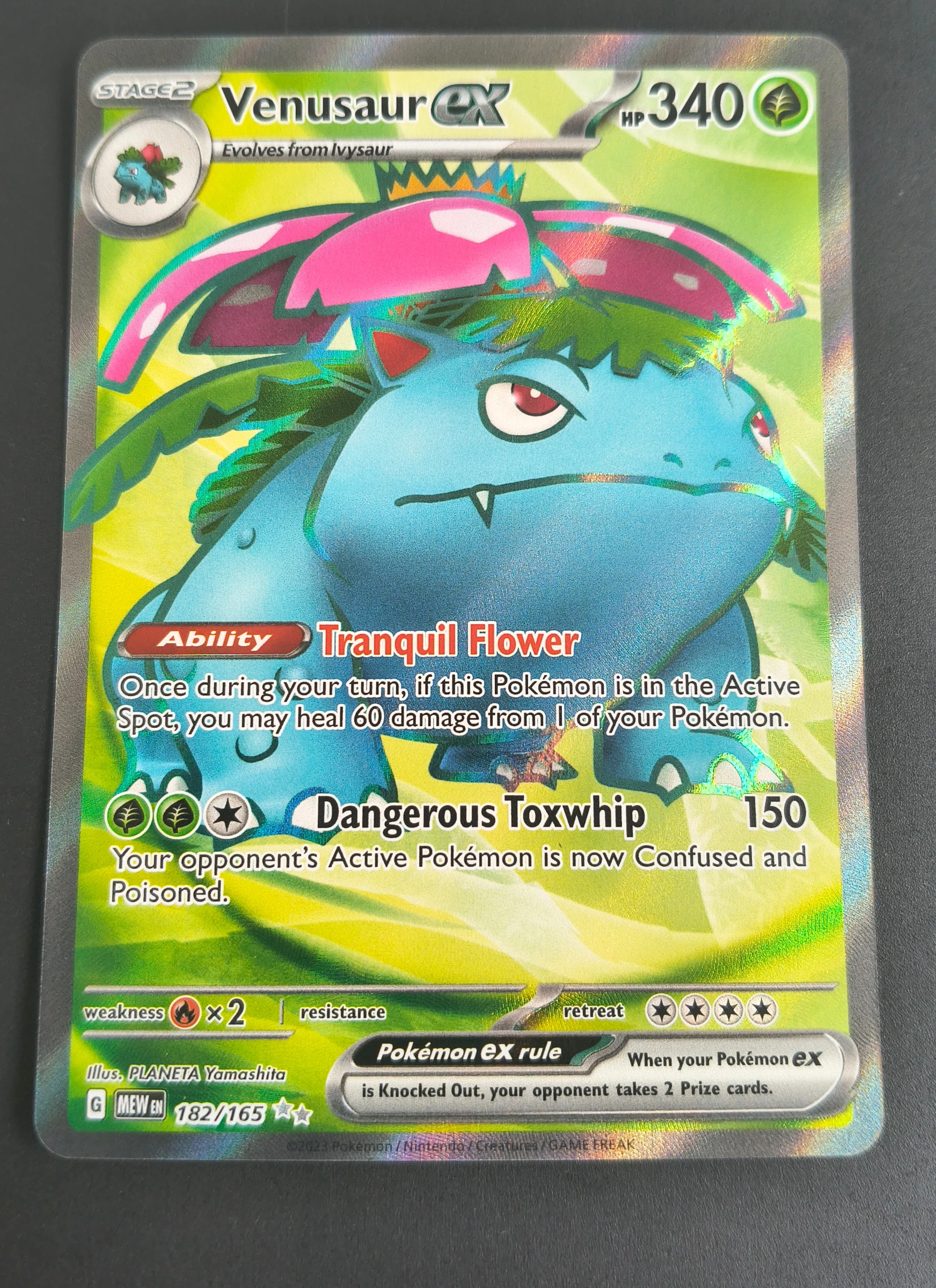 Venusaur ex (151 #182) frente