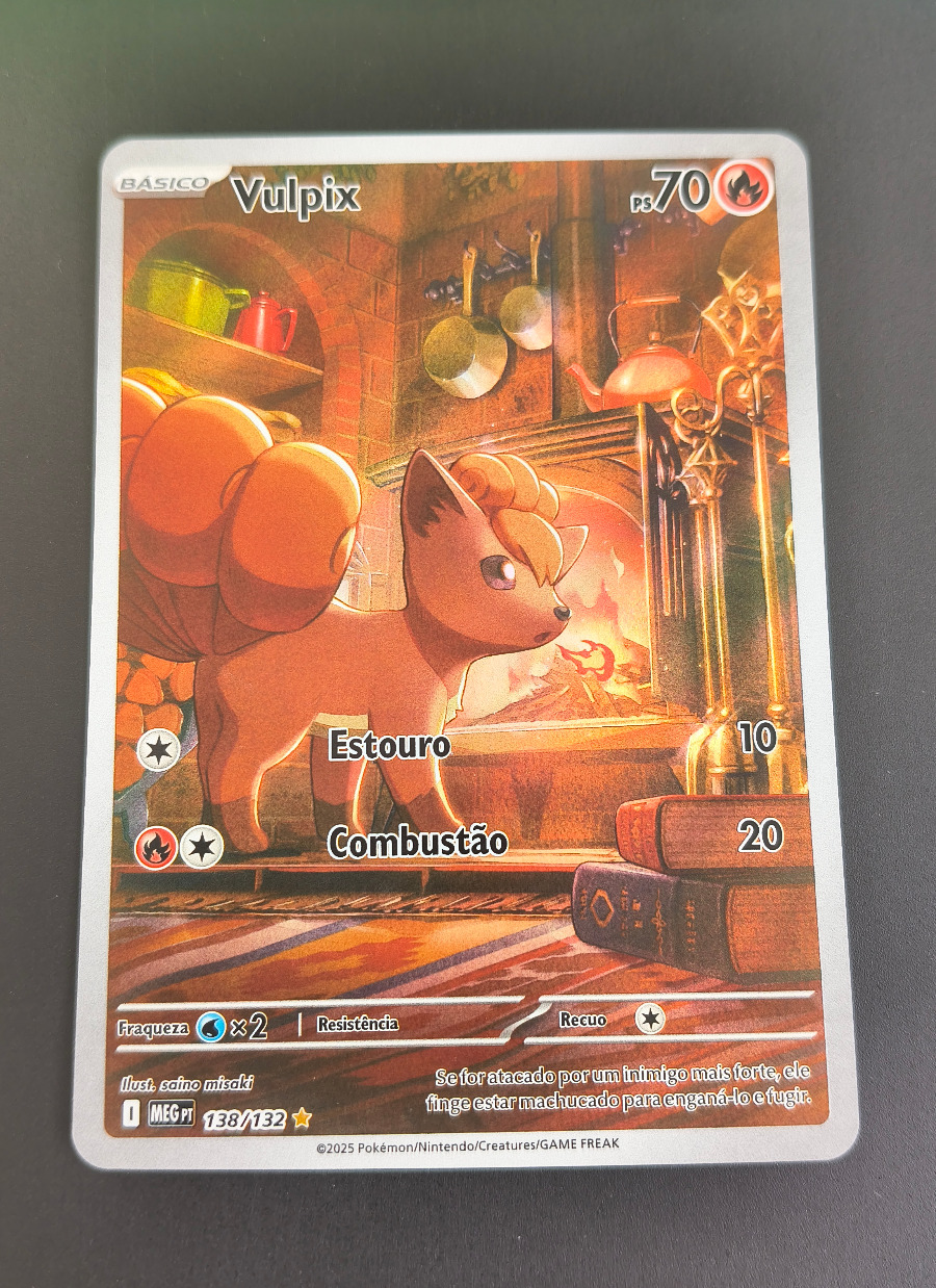 Vulpix (Megaevolução #138) frente