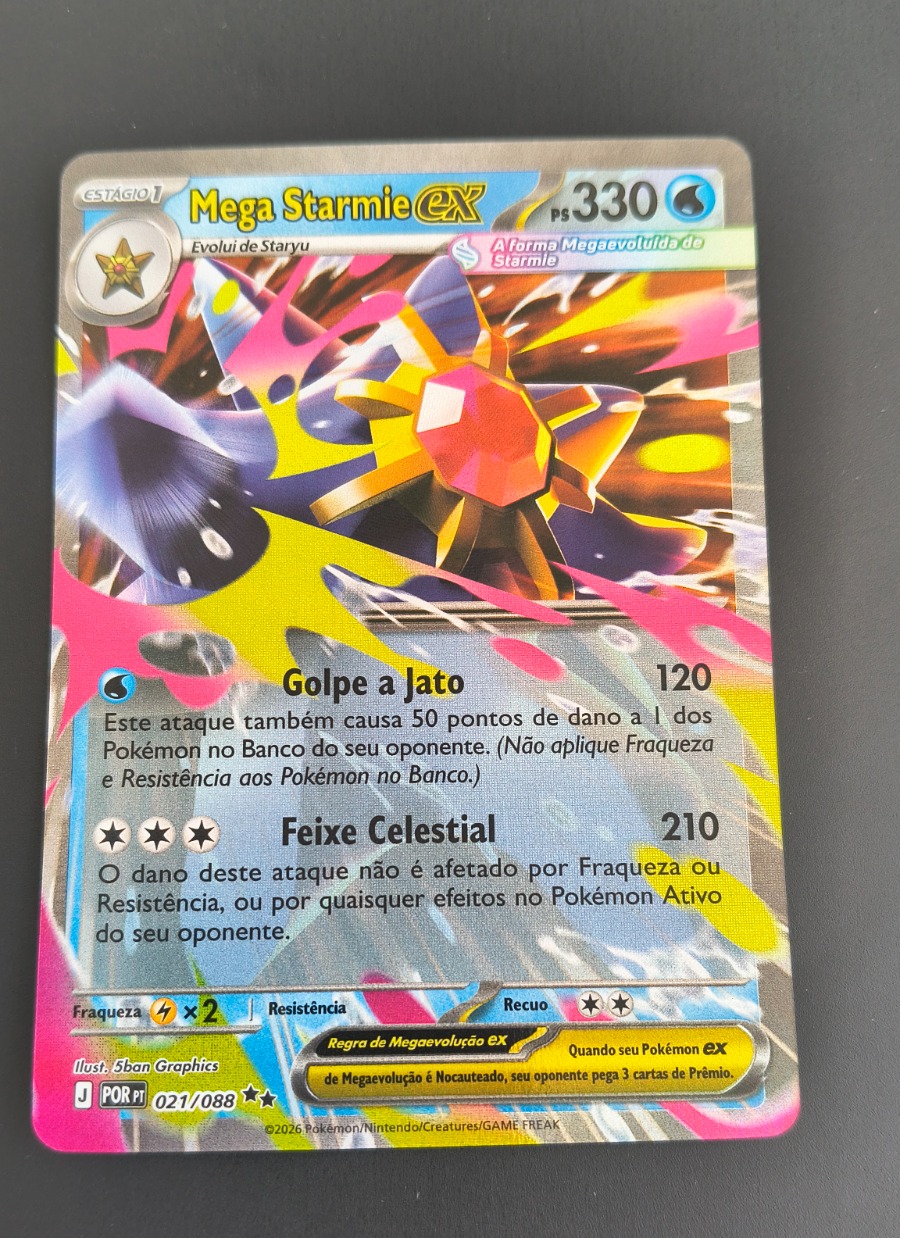 Mega Starmie ex (Equilíbrio Perfeito #021) frente