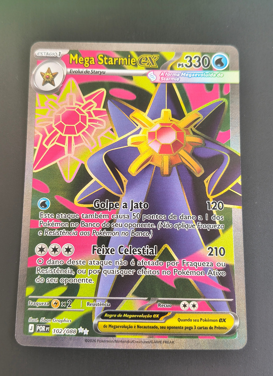 Mega Starmie ex (Equilíbrio Perfeito #102) frente
