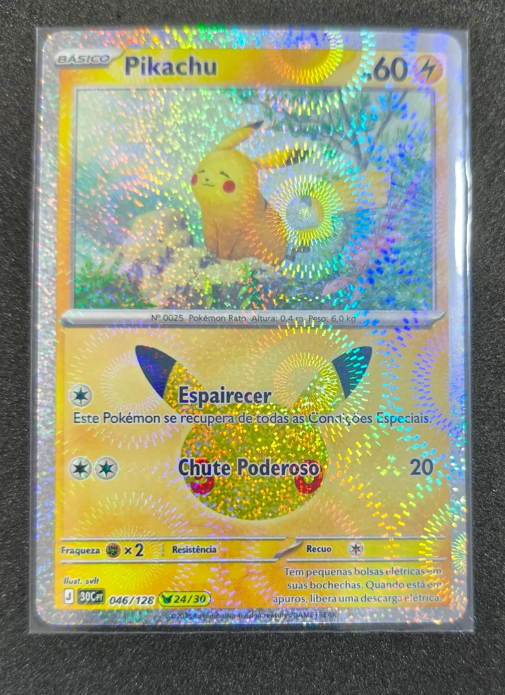 Pikachu (Celebração de 30 Anos #046) frente