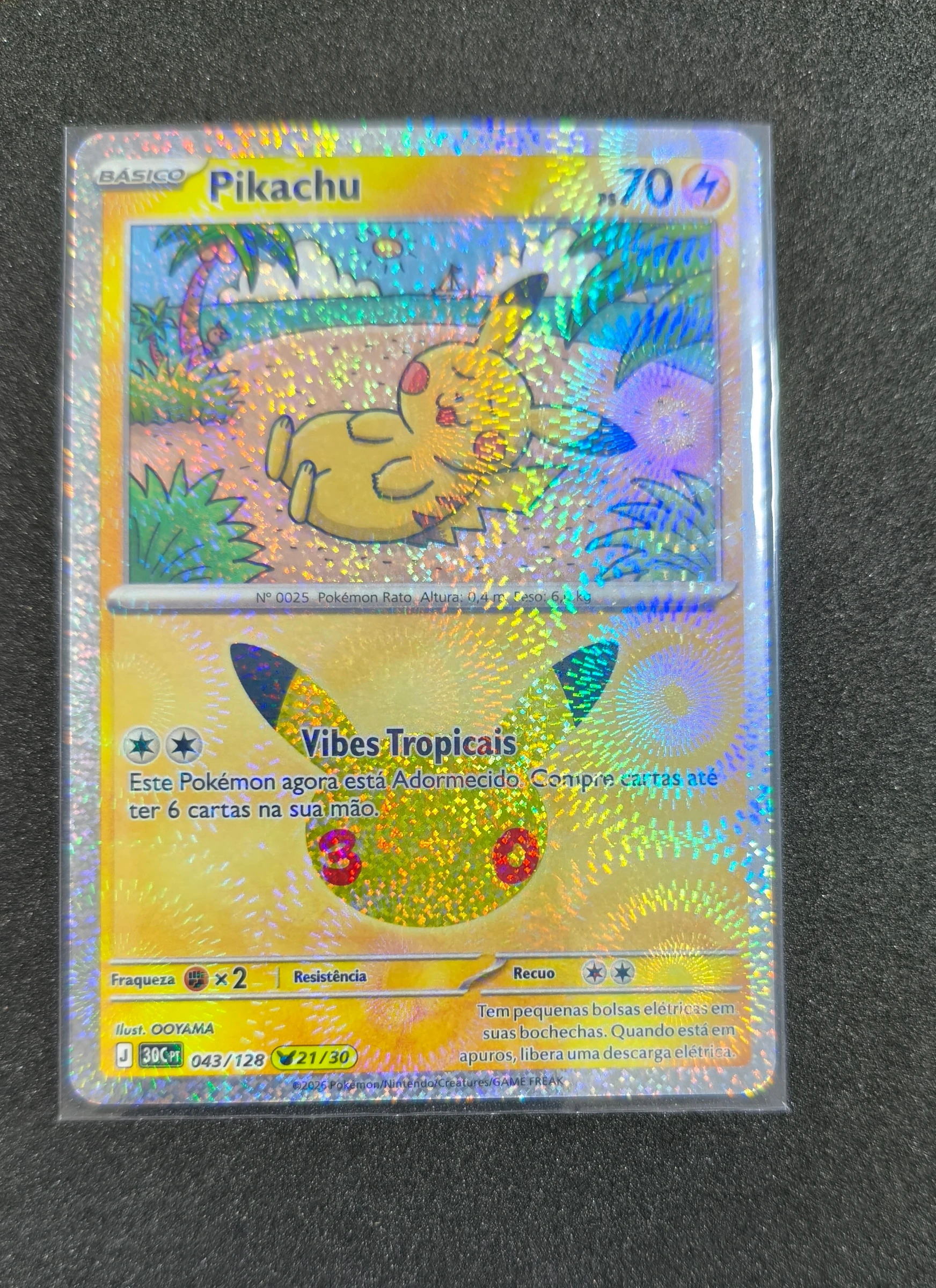 Pikachu (Celebração de 30 Anos #043) frente