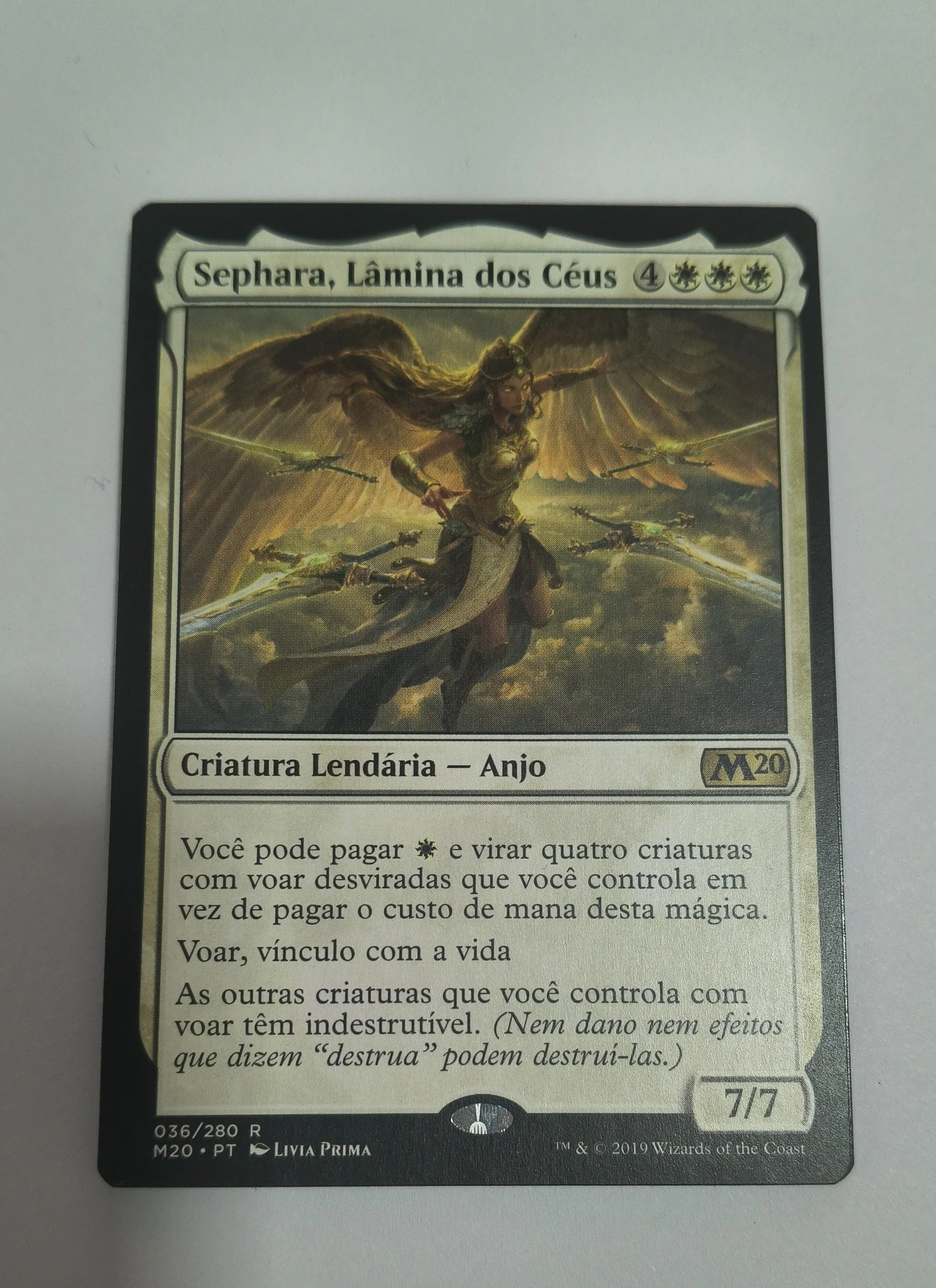 Sephara, Lâmina dos Céus (Core Set 2020 #36) frente