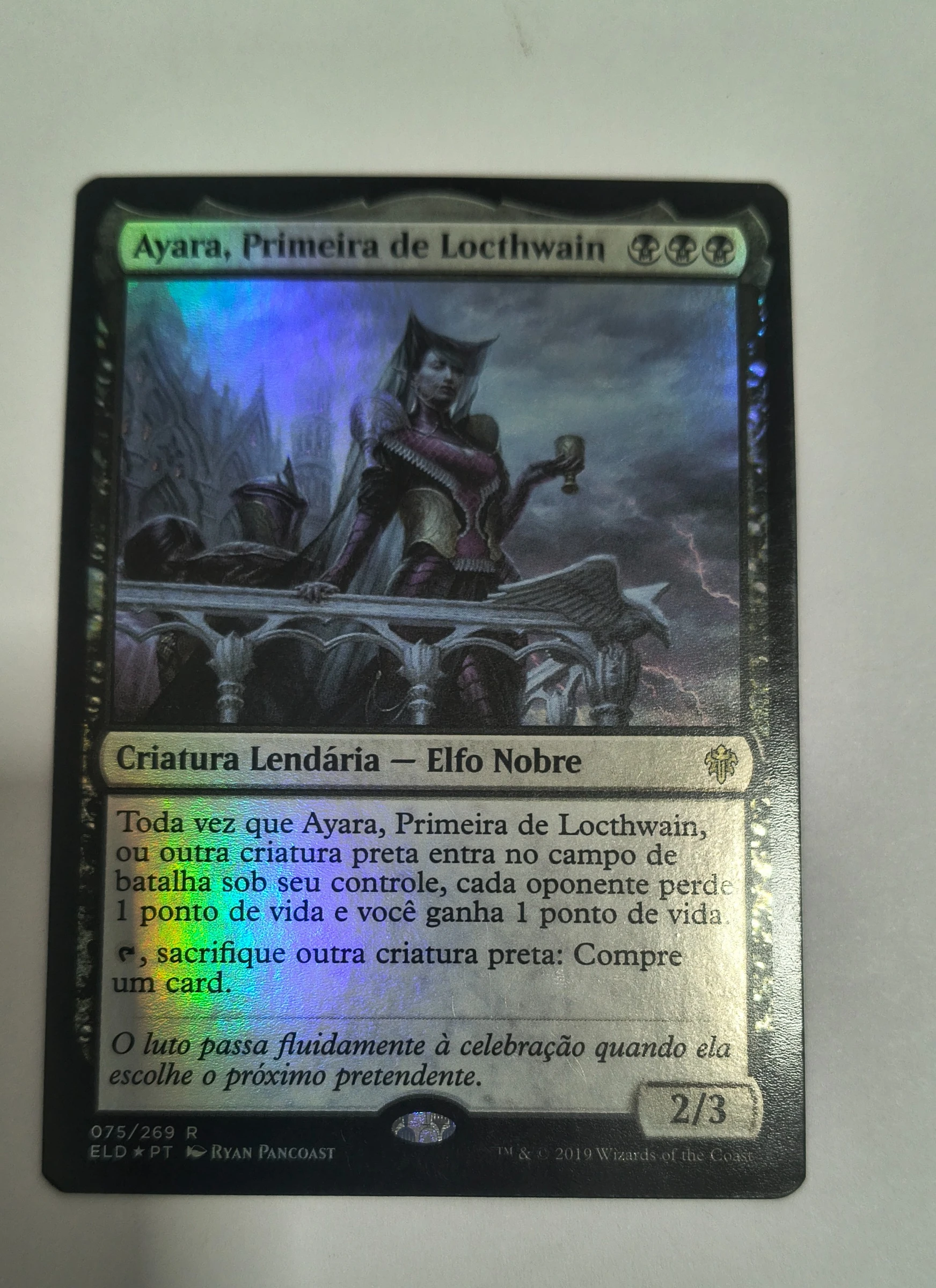 Ayara, Primeira de Locthwain (Throne of Eldraine #75) frente