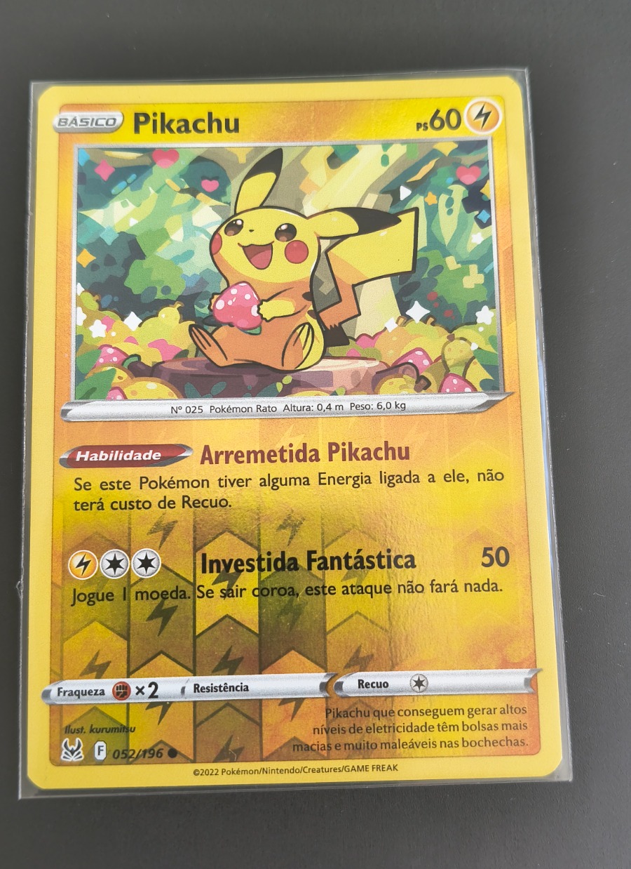 Pikachu (Origem Perdida #052) frente