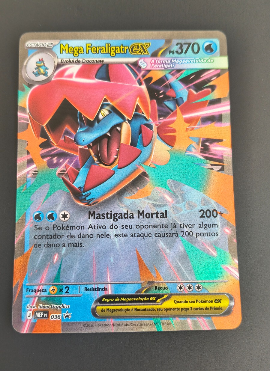 Mega Feraligatr ex (MEP Black Star Promos #036) frente