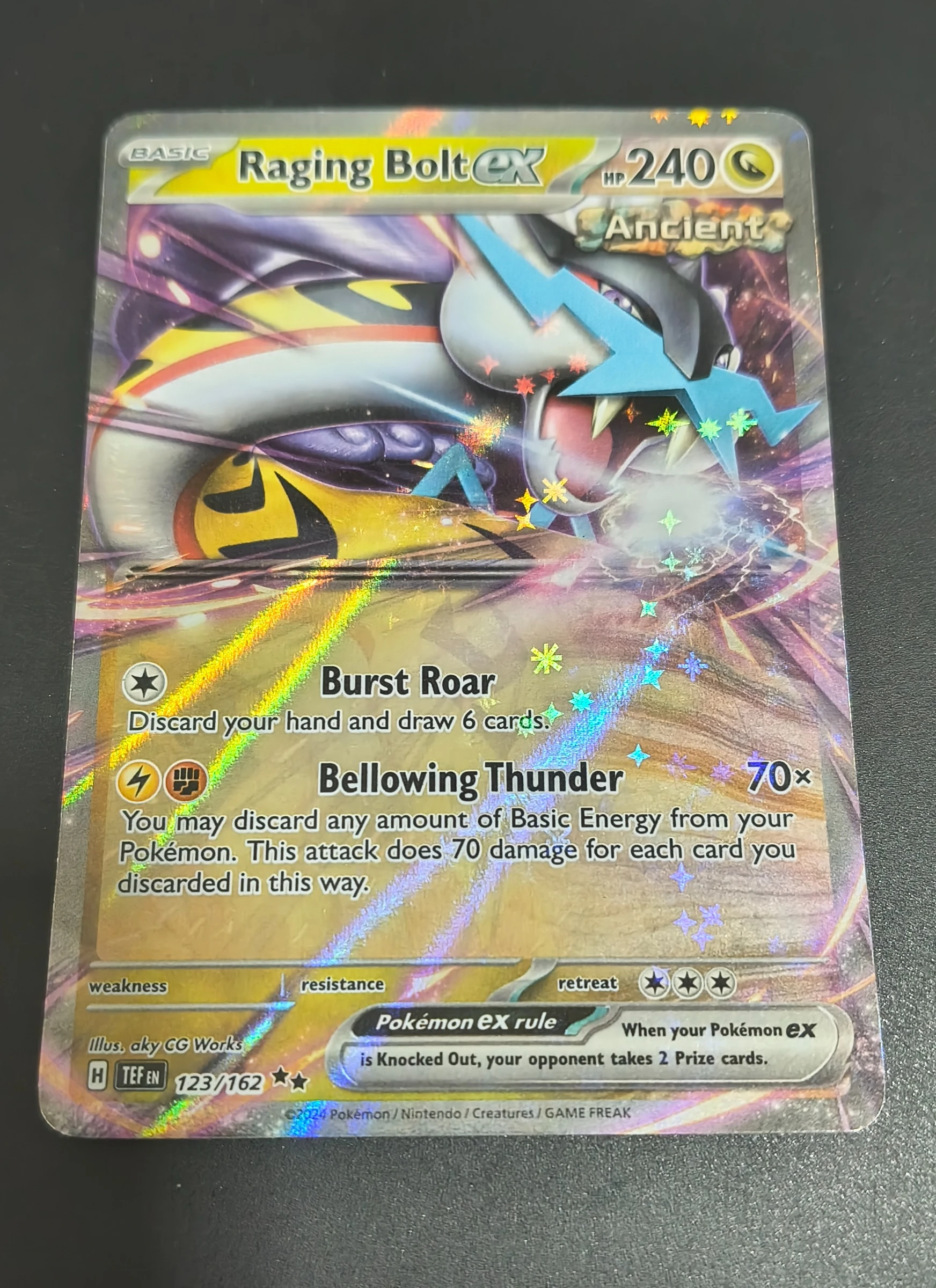 Raging Bolt ex (Temporal Forces #123) frente