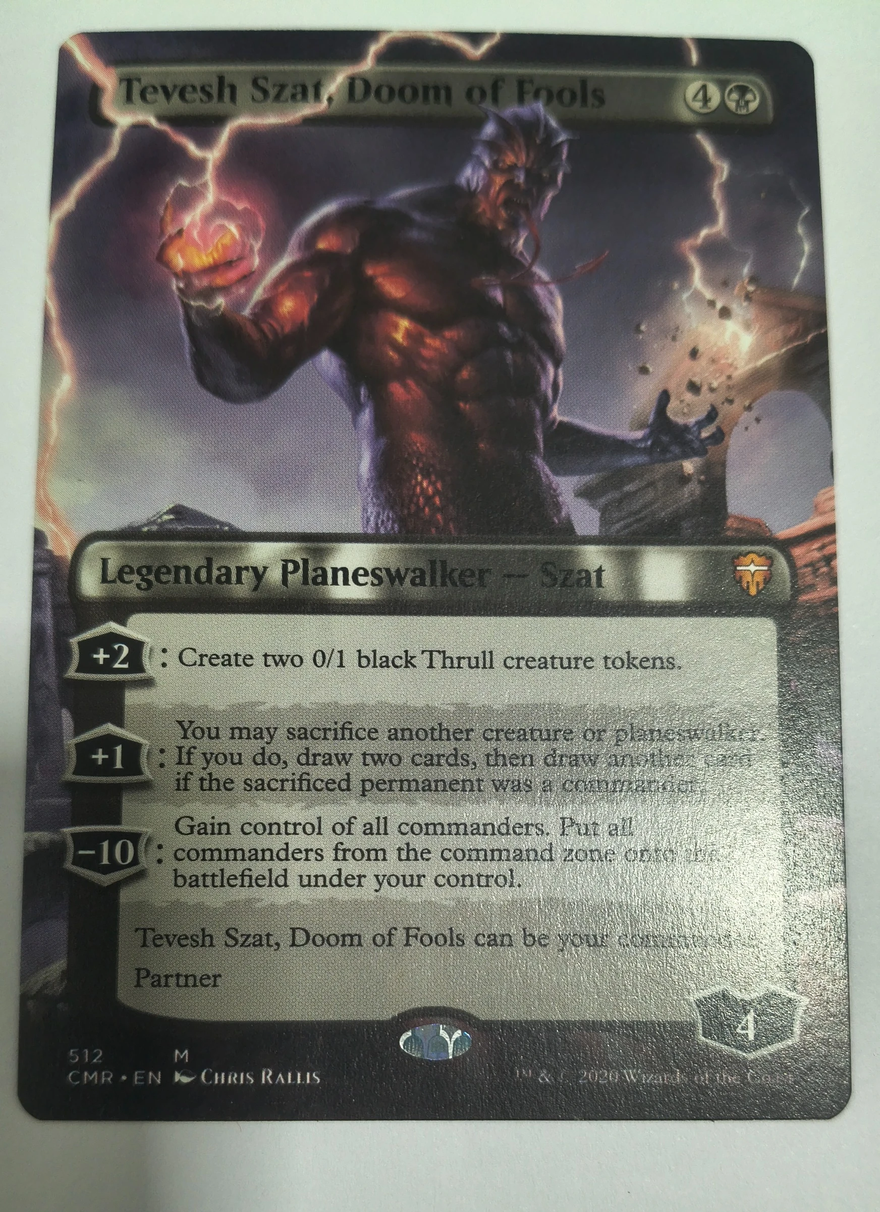 Tevesh Szat, Doom of Fools (Commander Legends #512) frente