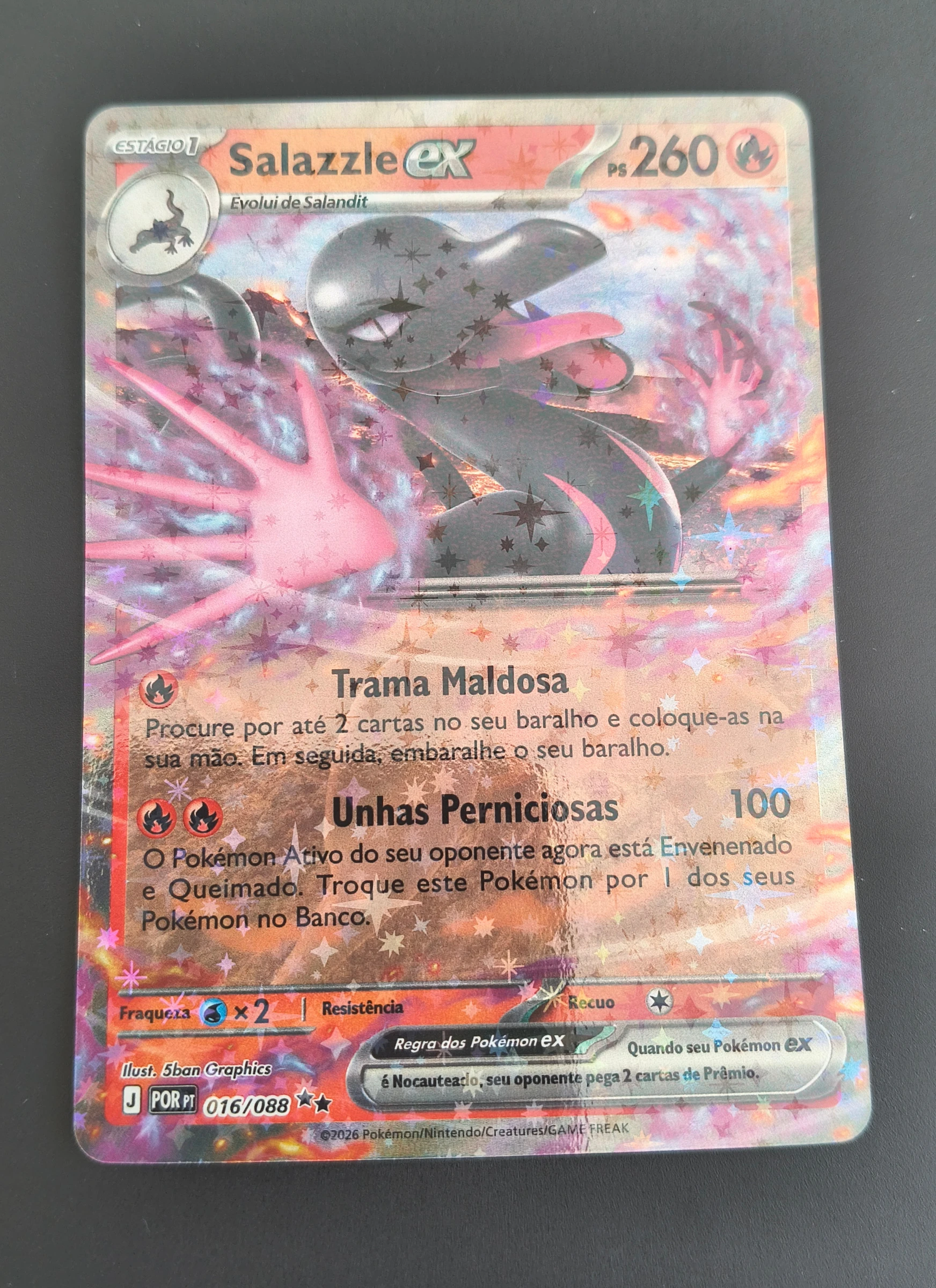 Salazzle ex (Equilíbrio Perfeito #016) frente