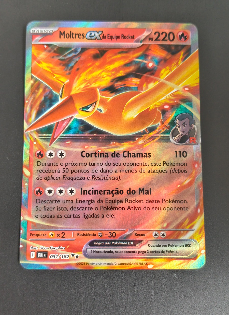 Moltres ex da Equipe Rocket (Rivais Predestinados #031)