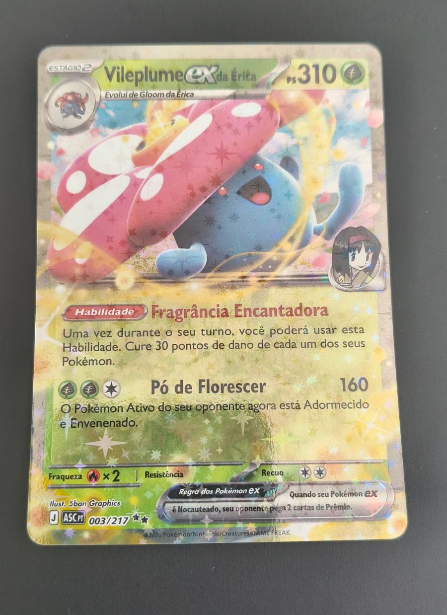 Vileplume ex da Érica (Heróis Excelsos #003) frente