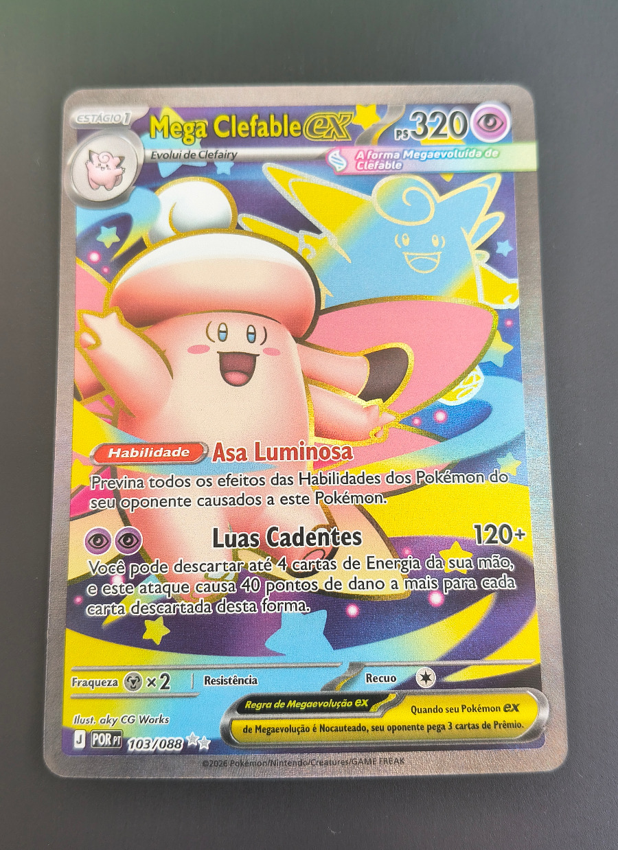 Mega Clefable ex (Equilíbrio Perfeito #103) frente