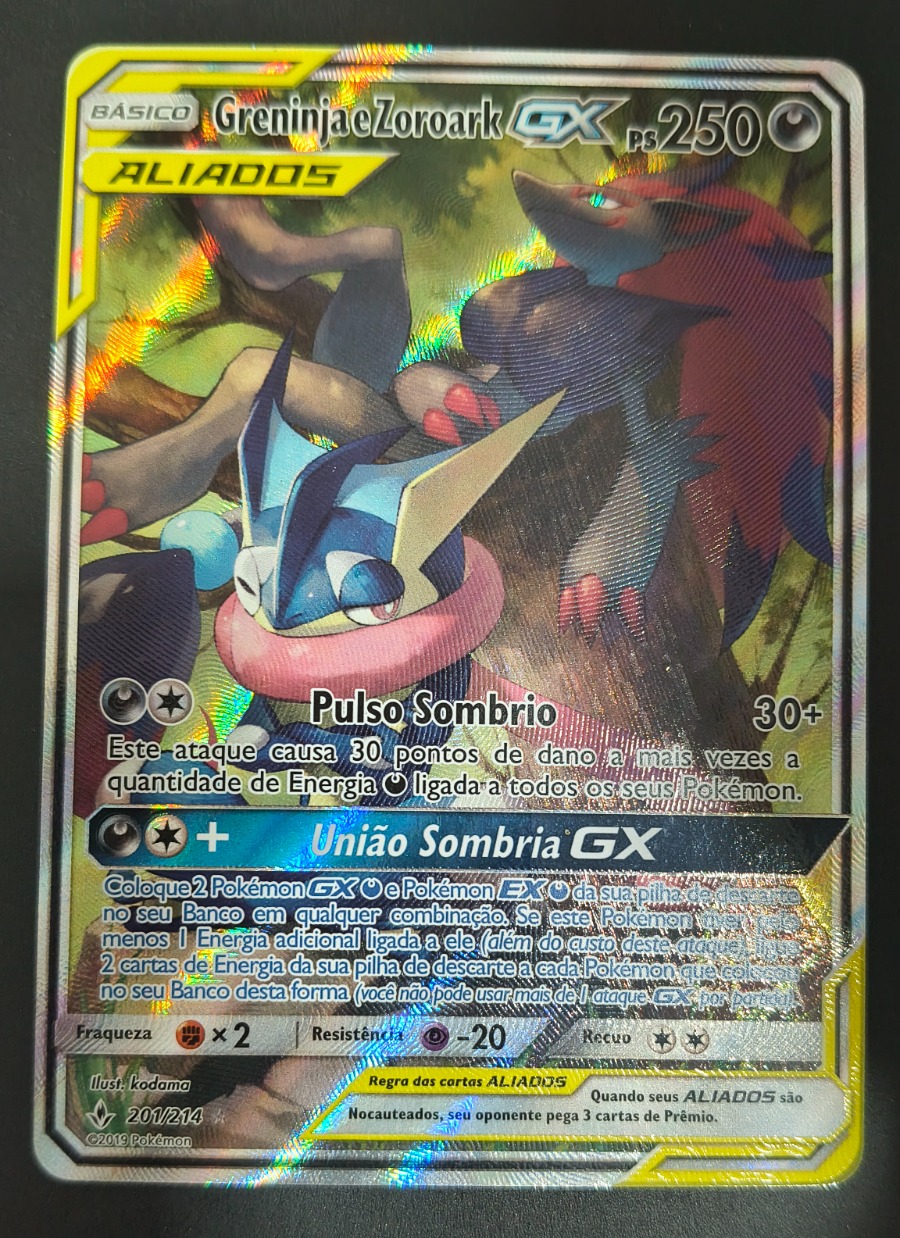 Greninja e Zoroark GX (Elos Inquebráveis #201) | SuzanoCards