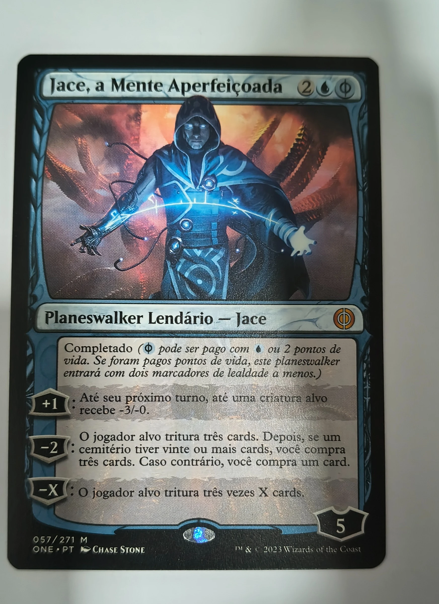 Jace, a Mente Aperfeiçoada (Phyrexia: All Will Be One #57) frente