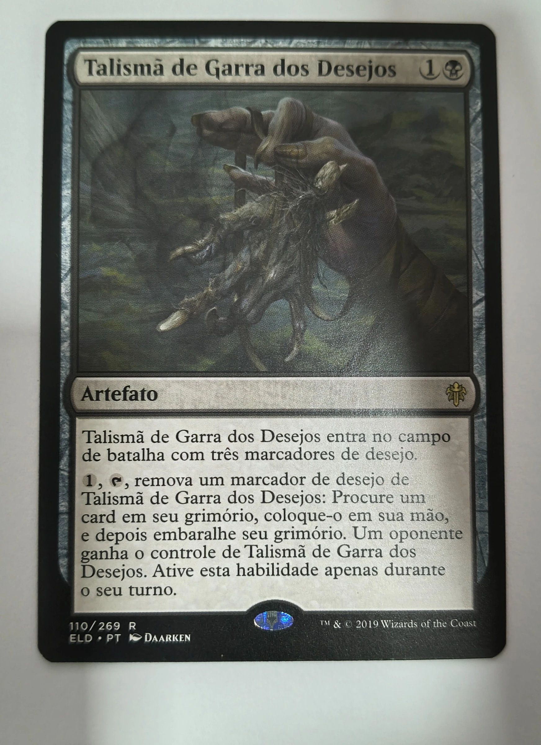 Talismã de Garra dos Desejos (Throne of Eldraine #110) frente
