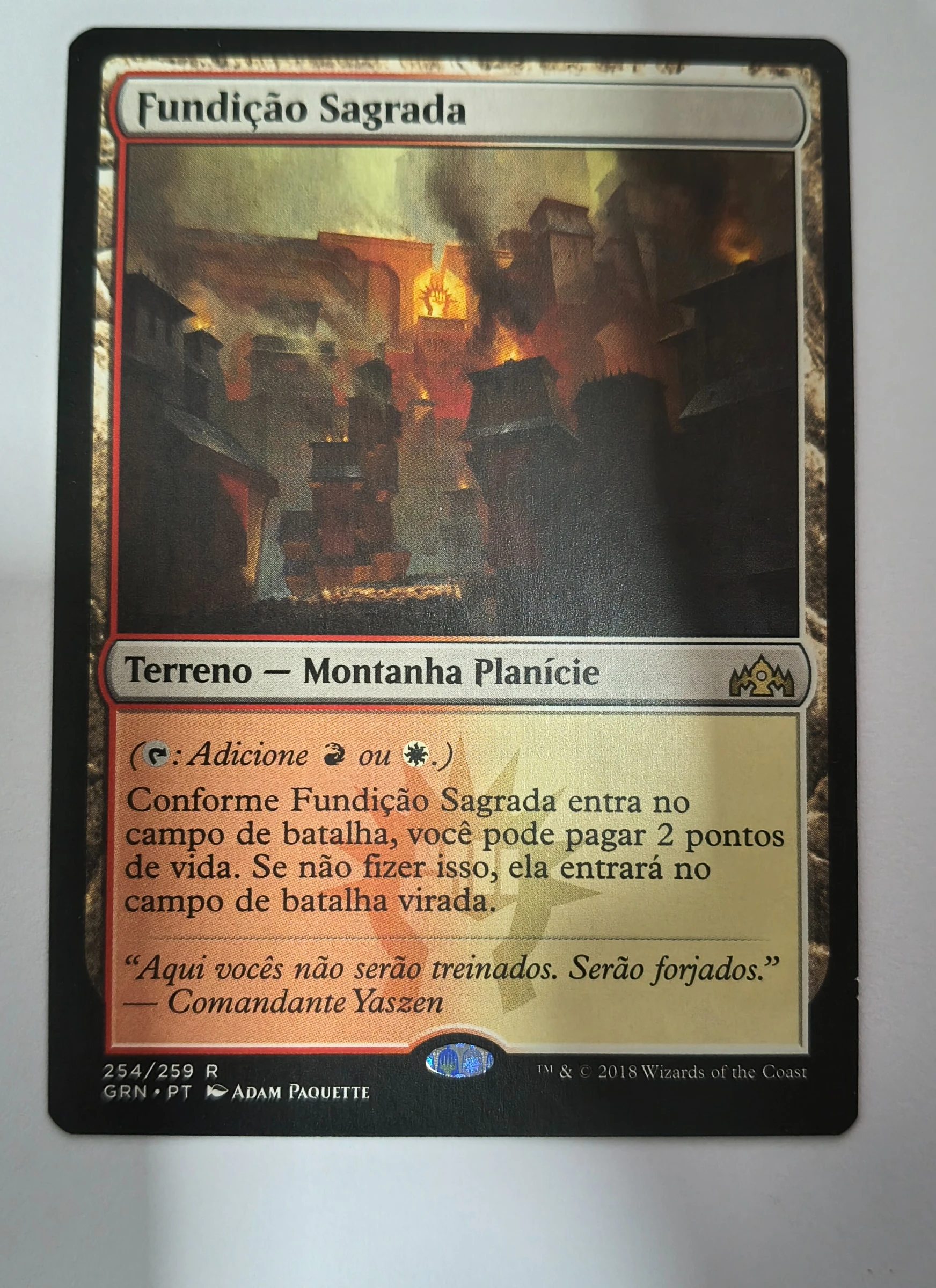 Fundição Sagrada (Guilds of Ravnica #254) frente
