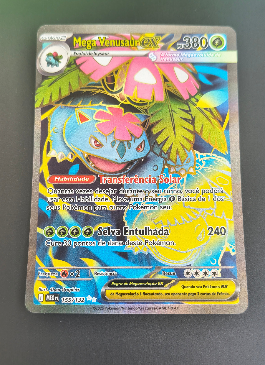 Mega Venusaur ex (Megaevolução #155) frente