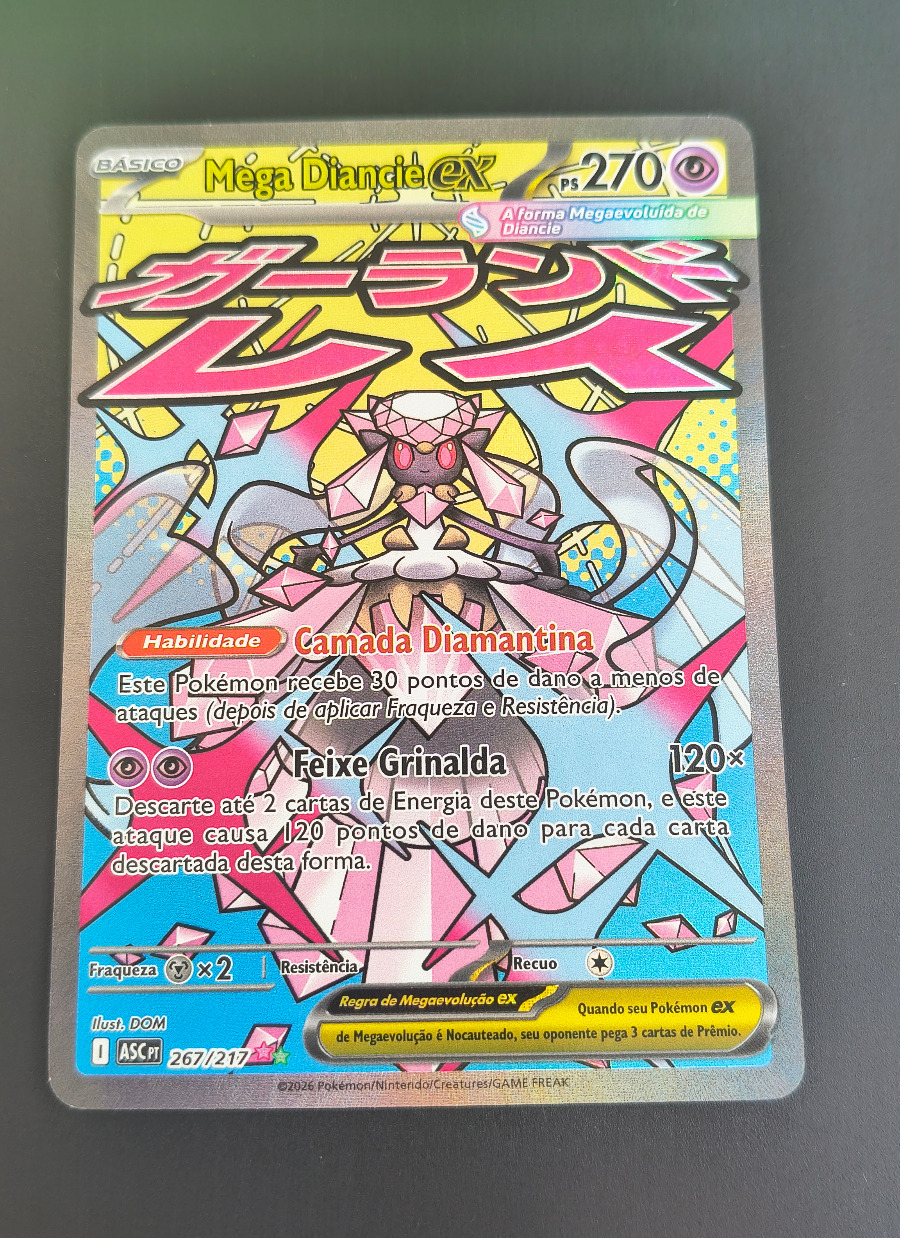 Mega Diancie ex (Heróis Excelsos #267) frente