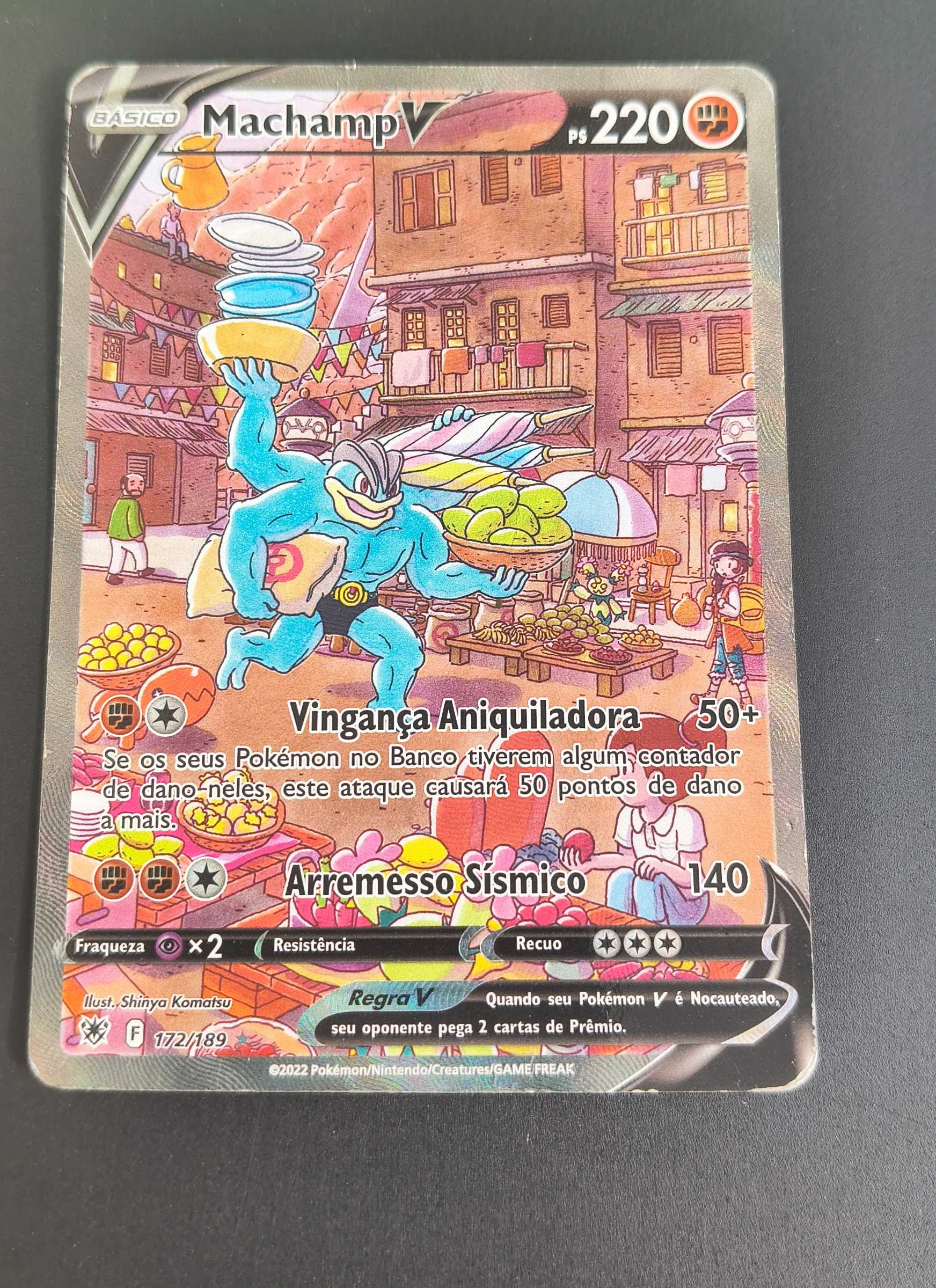 Machamp V (Estrelas Radiantes #172) frente