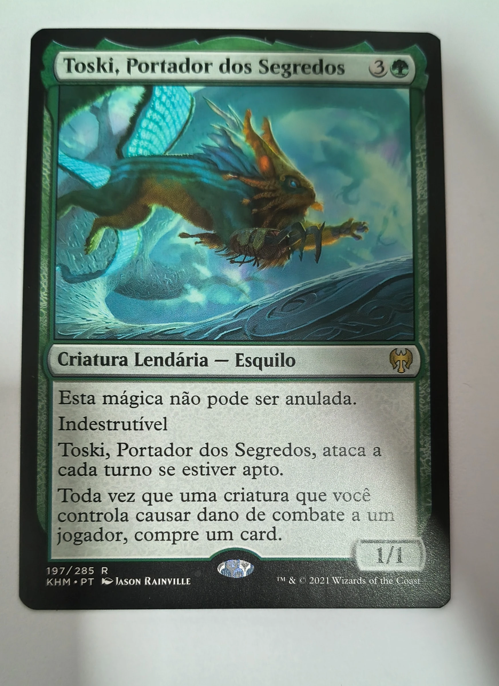 Toski, Portador dos Segredos (Kaldheim #197) frente