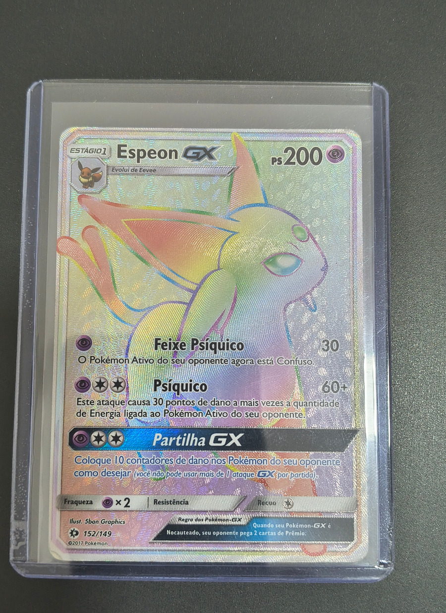 Espeon GX (Sol e Lua #152) frente