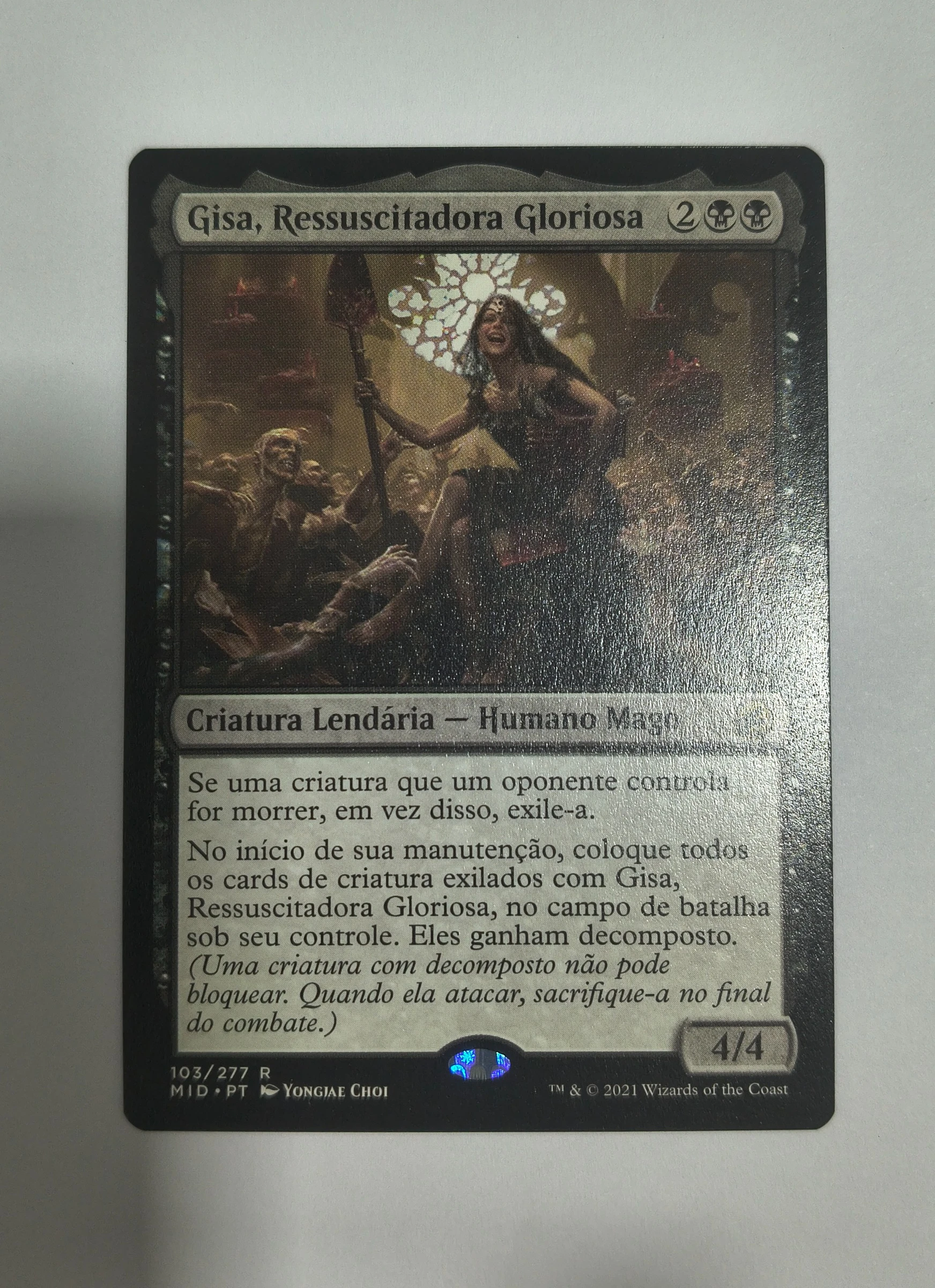 Gisa, Ressuscitadora Gloriosa (Innistrad: Midnight Hunt #103) frente