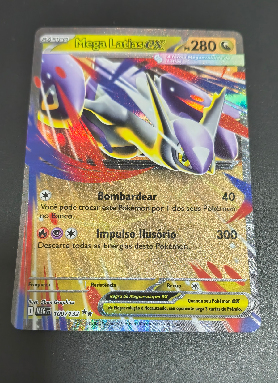 Mega Latias ex (Megaevolução #100) frente