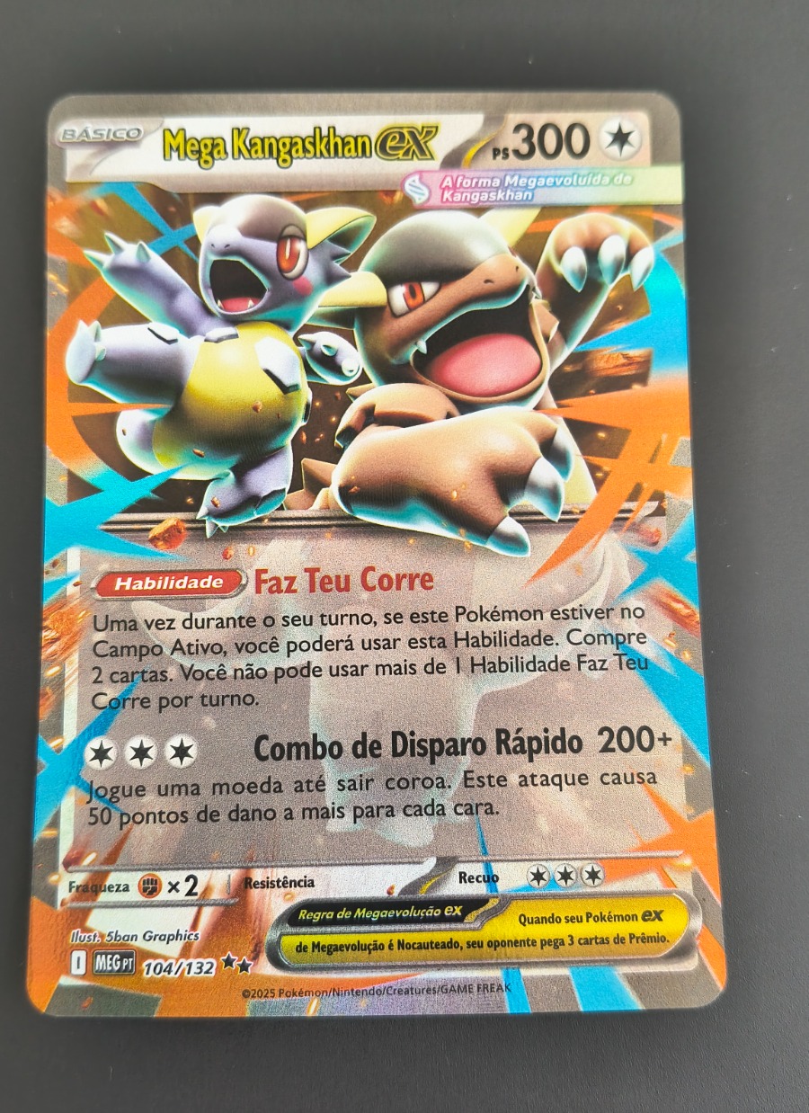 Mega Kangaskhan ex (Megaevolução #104) frente
